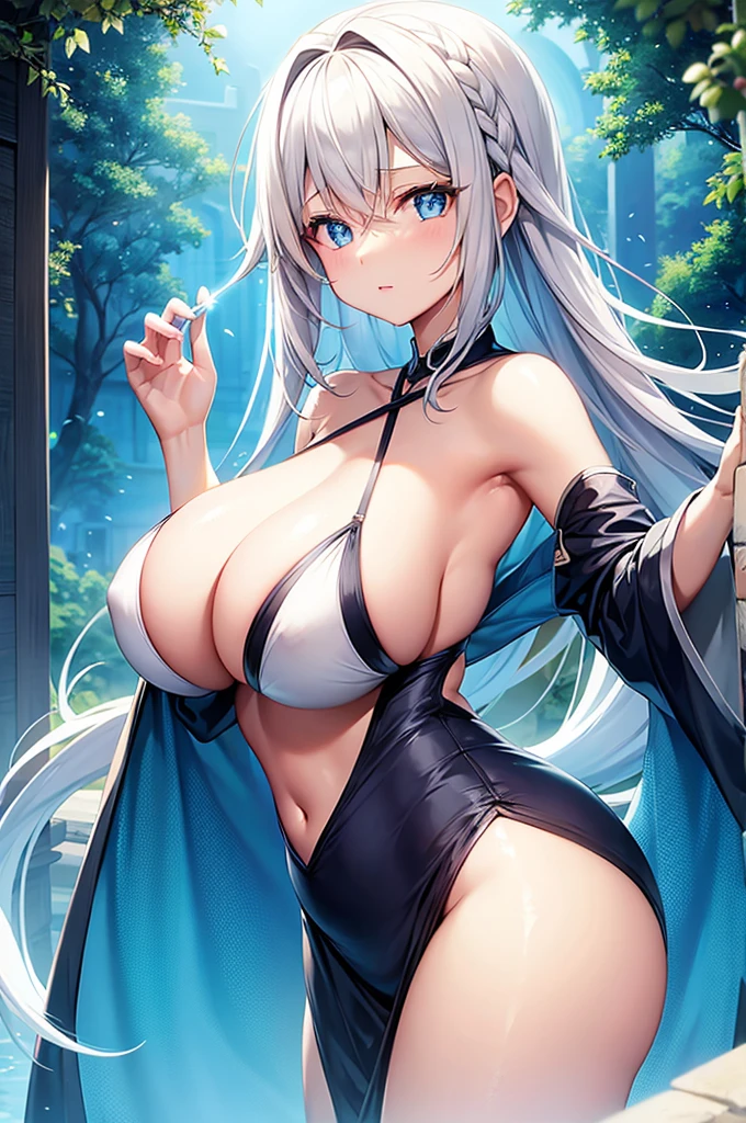 Glowing Skin、beautiful girl、cute、Large Breasts 、Clothes
