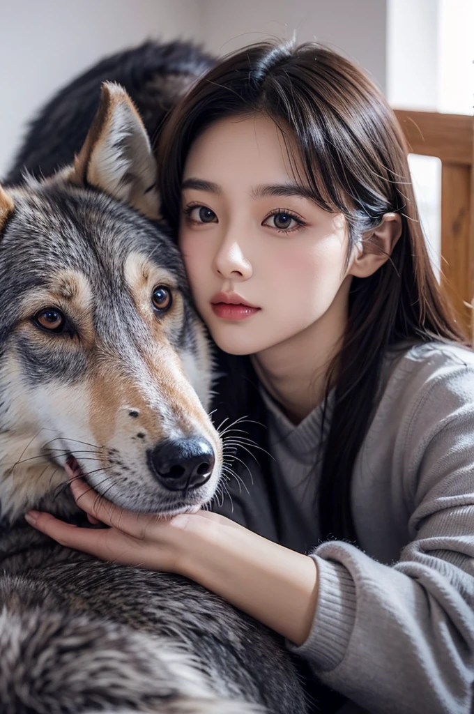 Wolf,Fu Rui,Lovely,14 years old,Gray fur