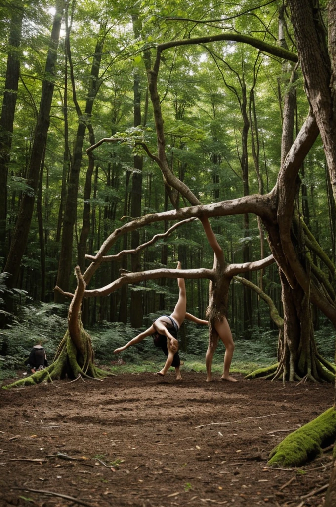 In this performance, Earth is used to symbolize roots and connection to the natural environment. The artist or participants cover their bodies with dirt and perform slow, considered movements, as if they were growing and expanding their roots in the performance space.