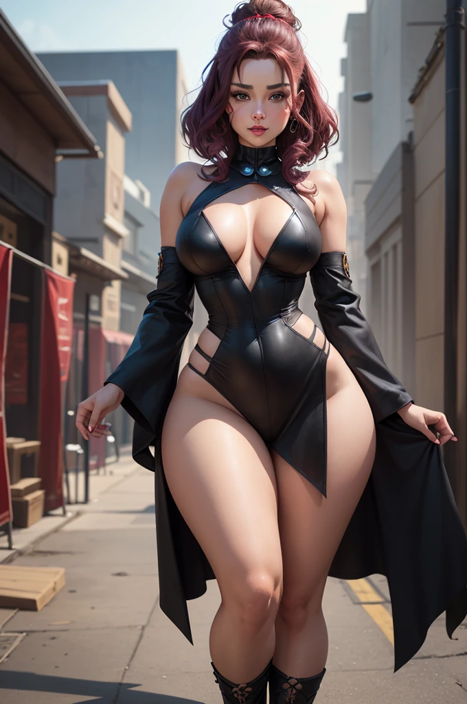 darth talona in a star wars outfit, big , nude, thick body, big thighs , cutesexyrobutts, thicc, commission for high res, extremely detailed artgerm, ariana grande as a sith, artstation masterpiece, alena aenami and artgerm, sith, perfectly proportioned, oc commission, wearing black sith uniform, highly detailed exquisite fanart