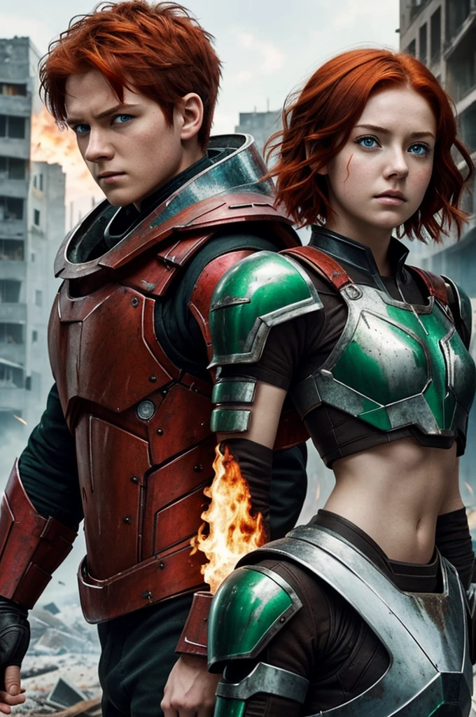 boy & girl, ultra realistic, kind, fresh, beautiful face features