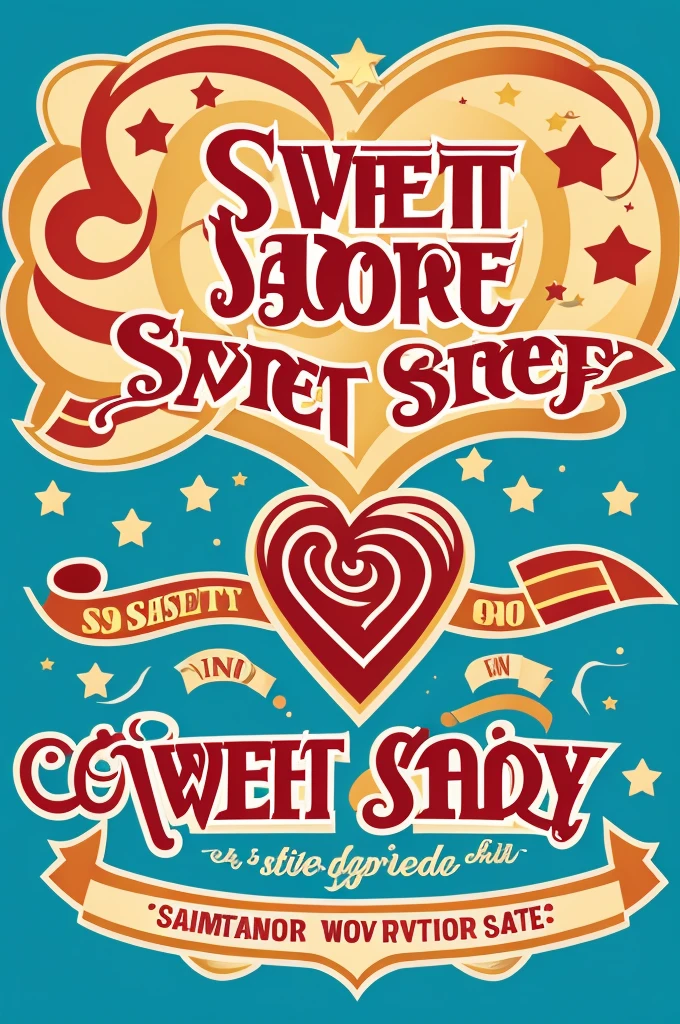 Logo that says sweet candy store