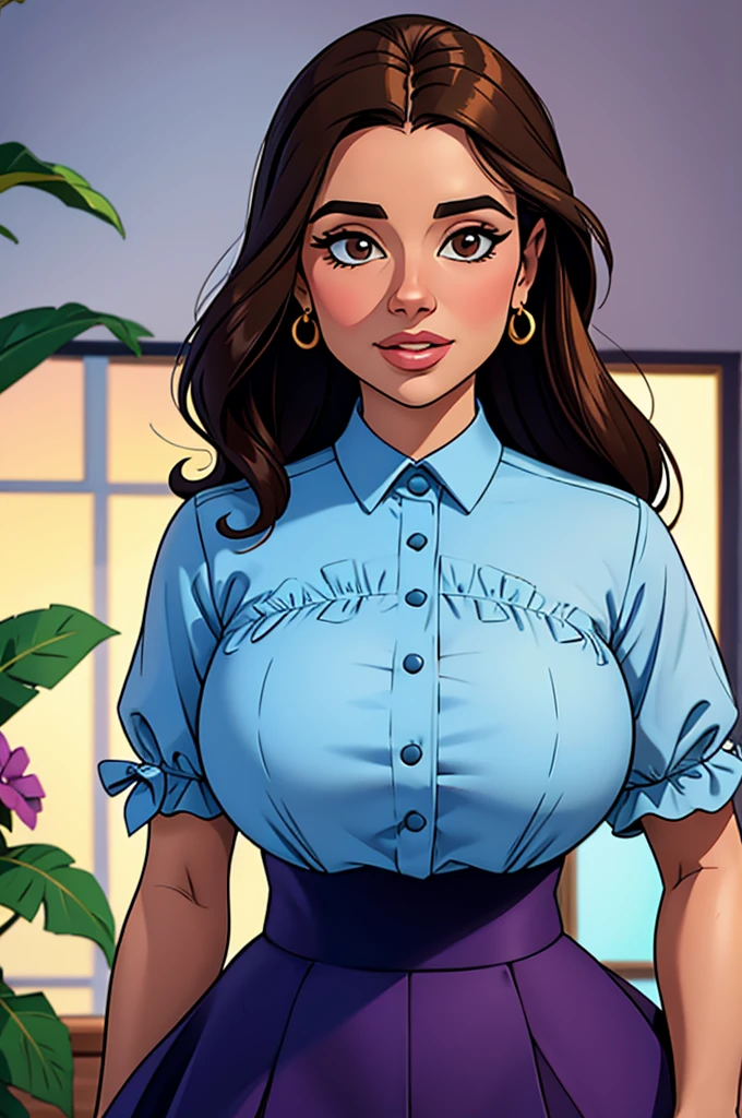 Obra de arte, melhor qualidade, 1 garota, fundo simples, seductive expression, olhando para o espectador, erotic french maid:1.2, tiny maid outfit, sacanagem, , decote, tiro de vaqueiro, rosto detalhado, seios grandes, avental curto , uma vez, pele escura, (1 garota, Sozinho:1.2), standing, seios grandes, sorriso, flacidez do peito, rabo de cavalo, tubos de cabelo,Manga curta, apenas jogue, apedrejado, barriga, SEM FUNDO, nsfw, babado, mamilo