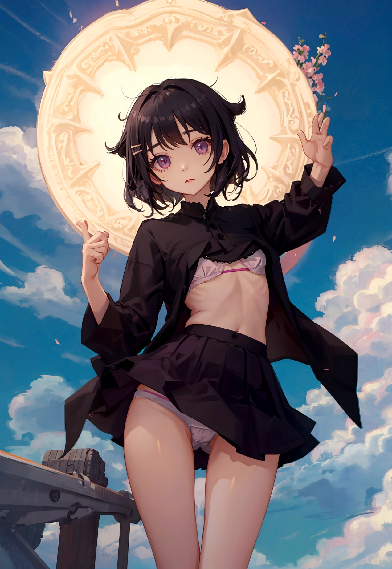 Petite，whole body，Loli，underwear，Leg lift