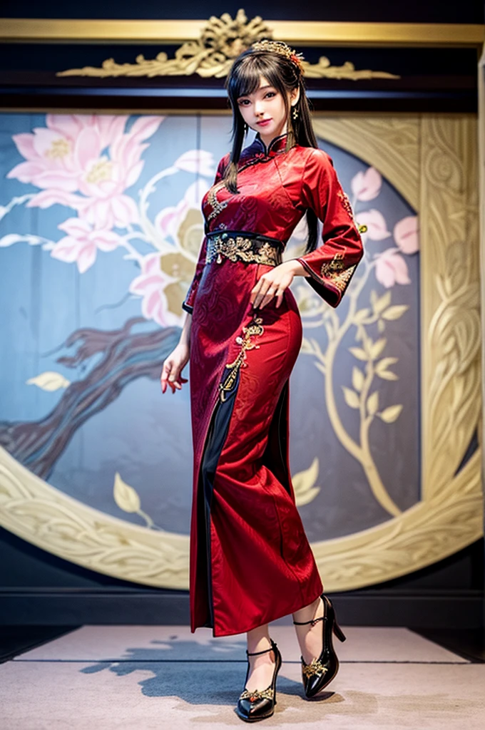 Arab asian woman in black and red dress posing for photo, elegant Japanese women, Japanese Goddess, China dress, China dress, Japanese Model, Japanese style, Japanese women, kimono, wearing an elegant dress, Elegant yukata, Cute and elegant pose, in kimono, Japanese style, A stunningly elegant pose, Glamorous and sexy geisha