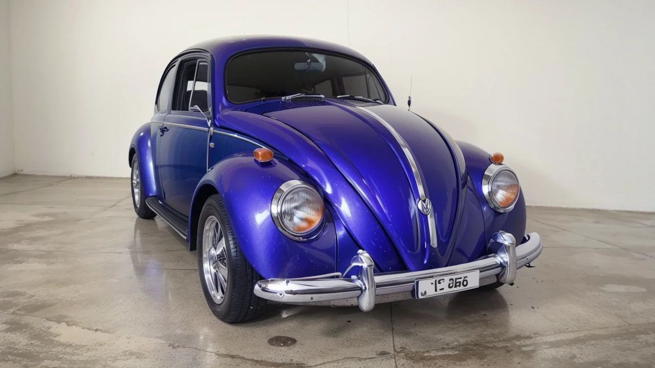 Vw beatle, blue