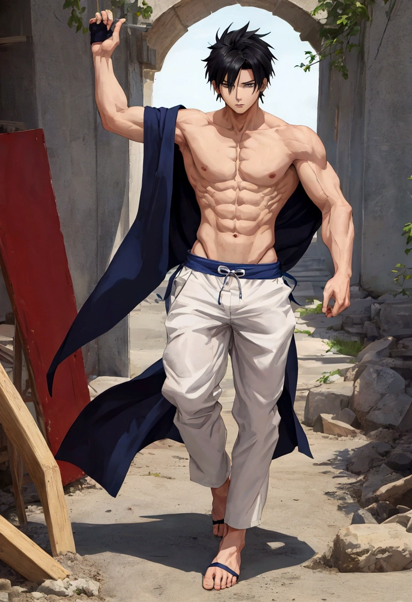 Shirtless anime boy full body view (not bad seen)