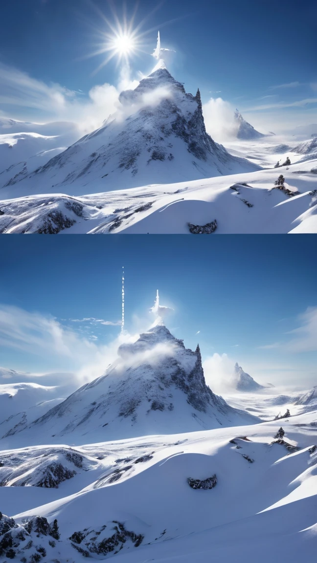 Princess的脸出现在空中,Winter Landscape,Surreal wonderland,Dreamy clouds and fairy islands,(Big Snowflake:1.3),五颜六色的Big Snowflake飞舞着,Princess'The palace is covered with snow,The tree of life blooms with infinite vitality,Twinkling stars in the night sky,Heavy clouds and fog,Whimsical fantasy landscape art, Fine Art Ultra HD 8K, 8k highly detailed digital art, Beautiful and detailed fantasy, Epic fantasy landscapes, Mysterious dreamy scenery, The magical fantasy is rich in details, Magical scenery, 由Big Snowflake和梦幻漂浮的仙女岛组成, Detailed fantasy digital art, 8k detailed digital art