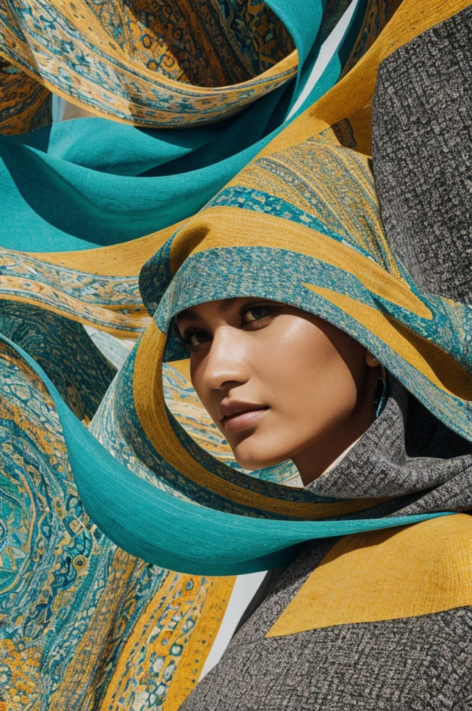Sustainable fashion abstract design 