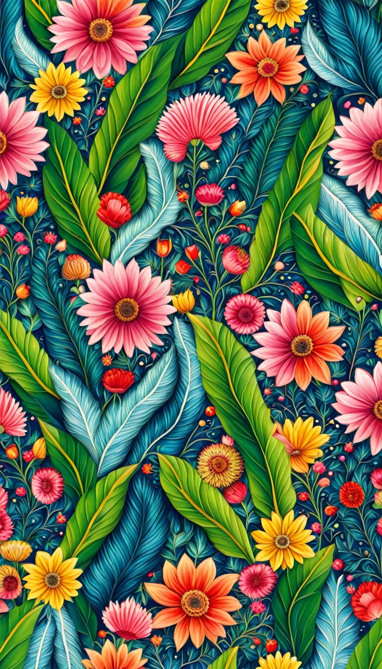 Best quality, masterpiece, ultra high res, (photo realistic:1.4), surrealism, dream-like, ((abstract art)), vector arts ((((white background)))) (century botanical illustration) a close up of a floral pattern with a unicorn and flowers, an ultrafine detailed painting inspired by Théodore Rousseau, trending on shutterstock, maximalism, perfect maximalistic composition, chinoiserie pattern, whimsical and psychedelic, surreal psychedelic design, neon floral pattern, dark flower pattern wallpaper, mythical floral hills, raqib shaw, ornate floral || (embroidery) seamless pattern, Best quality, masterpiece, ultra high res, (photo realistic:1.4), surrealism, dream-like, ((abstract art)), vector arts, ((white background)) a close up of a floral pattern on a white background, floral wallpaper, ornate floral, floral pattern, floral explosion, floral! intricate, floral flowers colorful, chinoiserie pattern, flowery wallpaper, floral renewal, with colorful flowers and plants, floral dream, garden flowers pattern, floral patterned skin, floral design, floral motives, boho floral vines