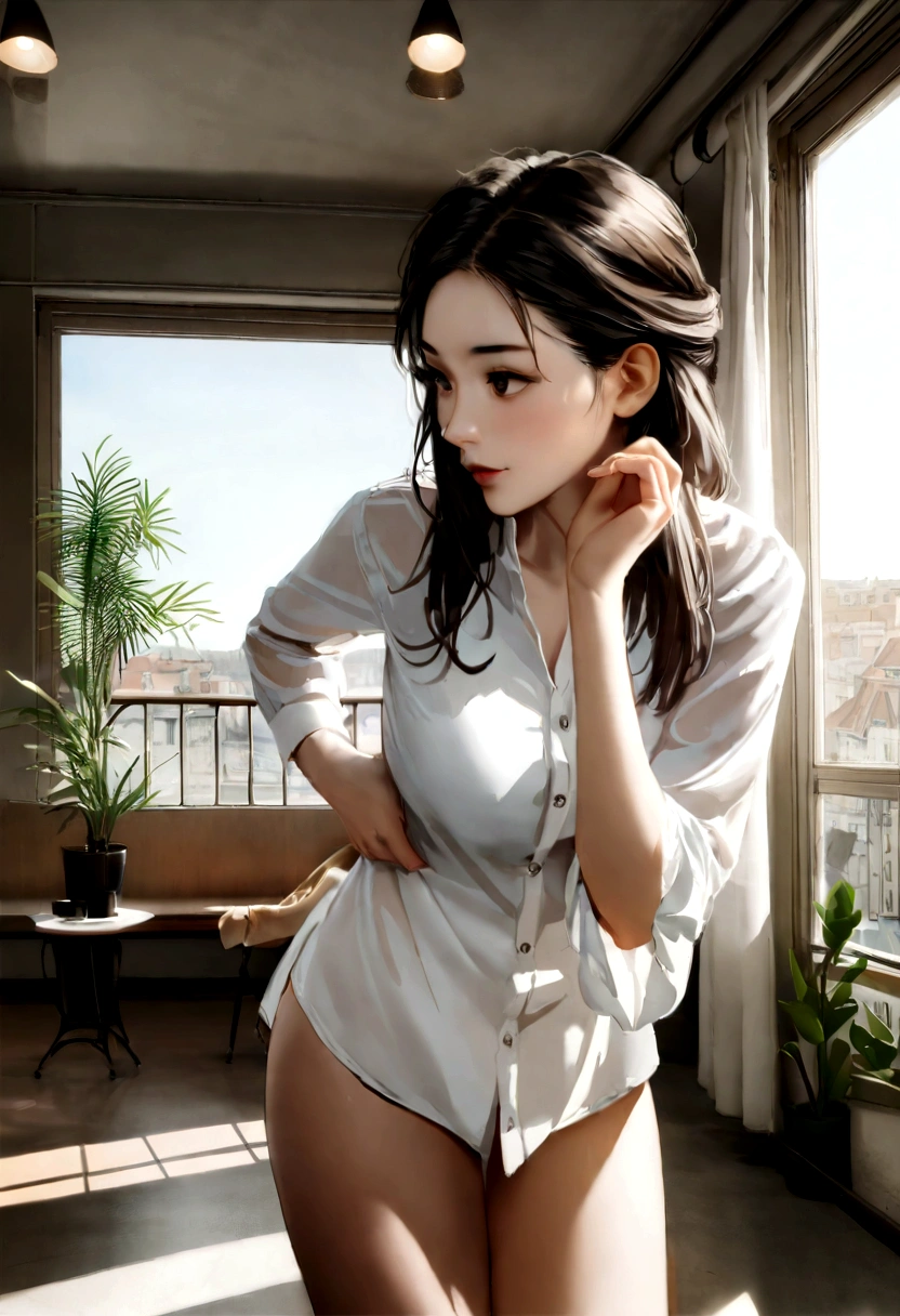 A girl without clothes