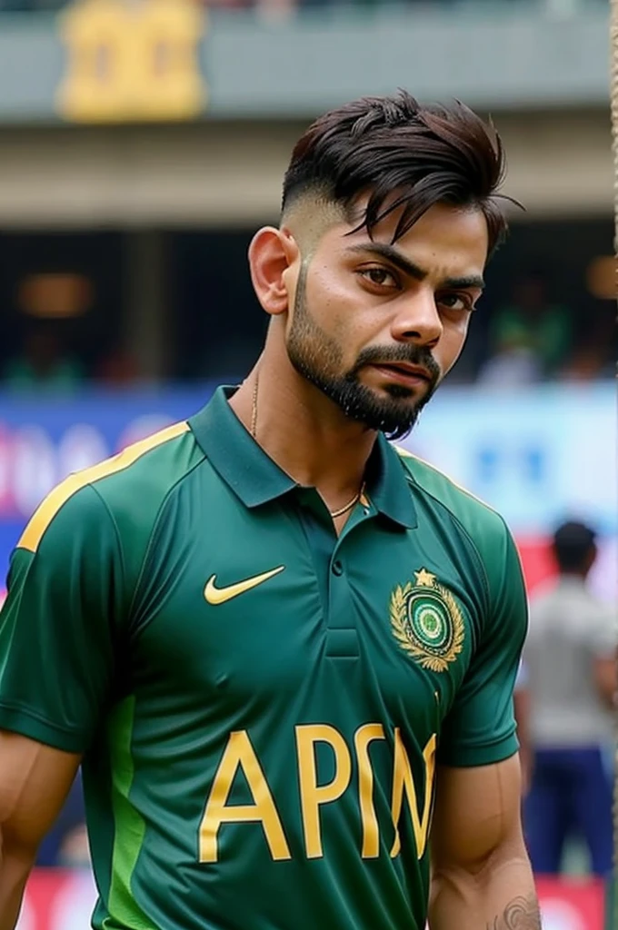 Virat Kohli with Pakistani jersey 