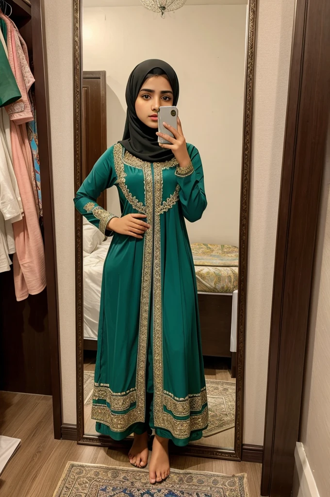  muslim girl mirror pic hidden face pakistani dress