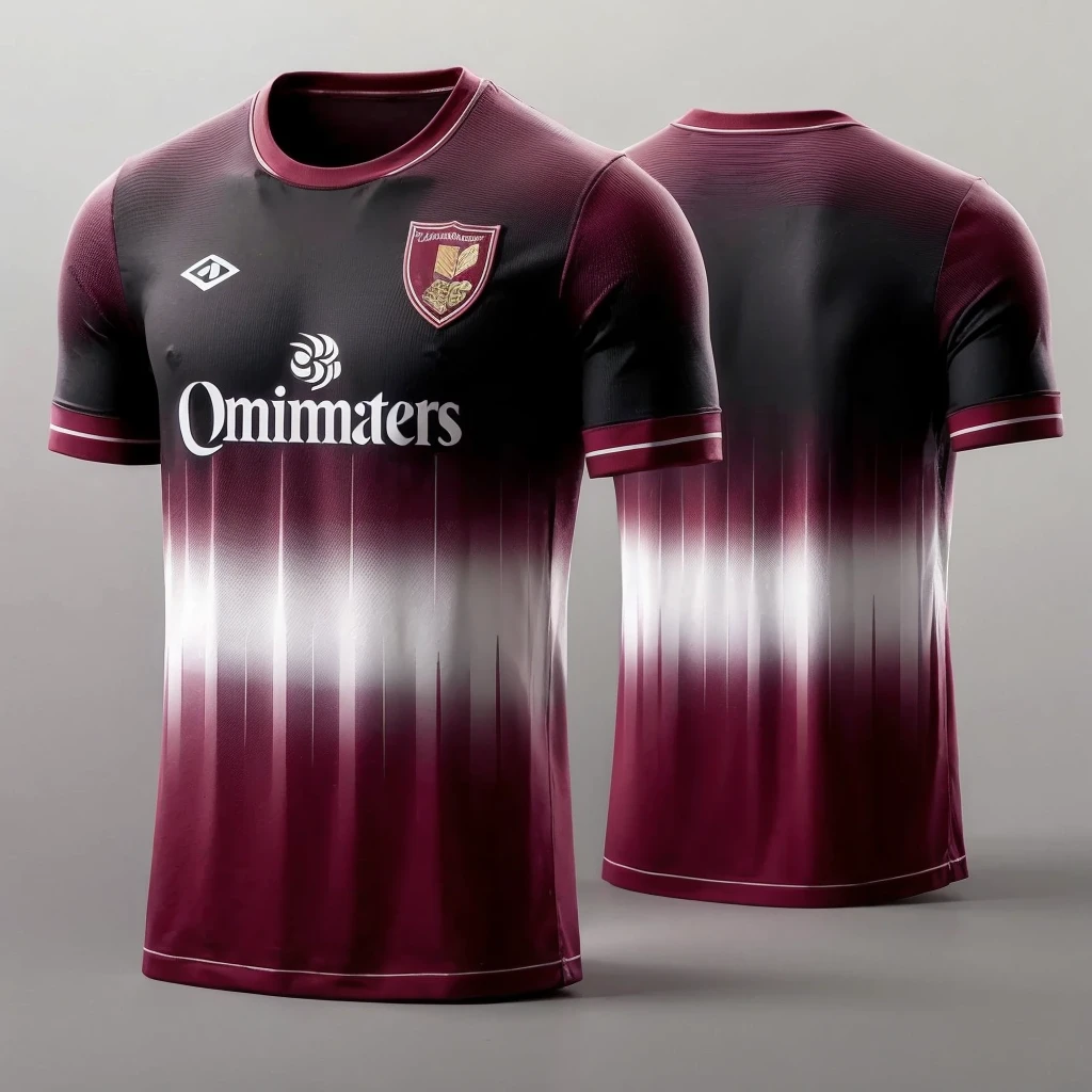Preserving the shirt model, remove letters and symbols, and leave the white part black