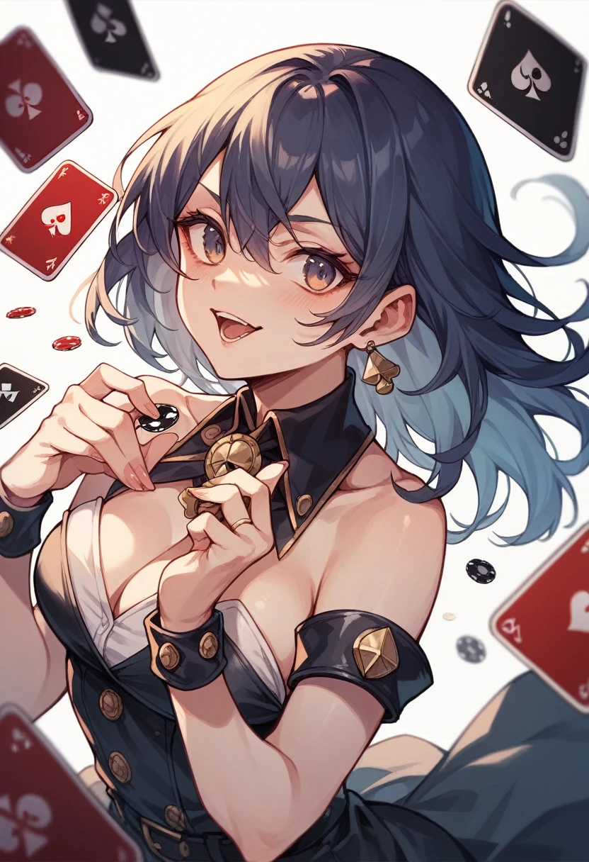 Black poker cards hd image