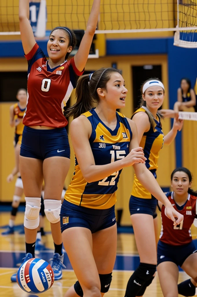 Generate a volleyball player
