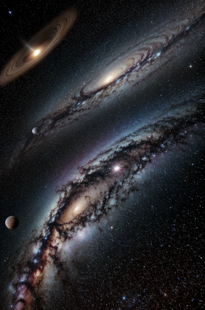Galaxy with all planets