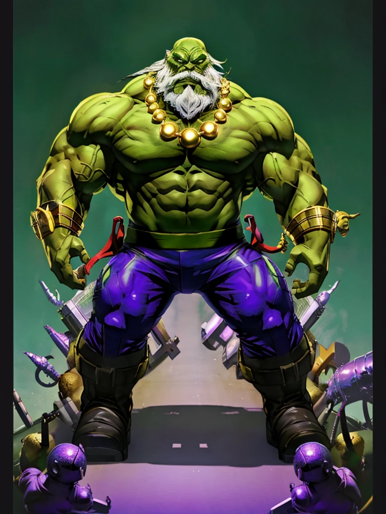 Hulk,old men,wearing suit