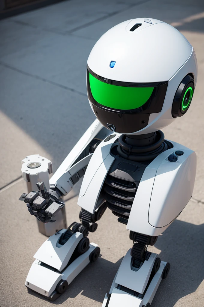 Draw a robot with a WhatsApp bone