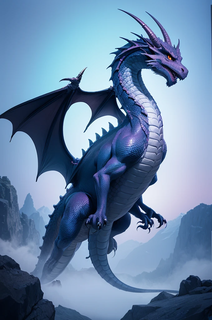 Create an image of a dragon with the gradient