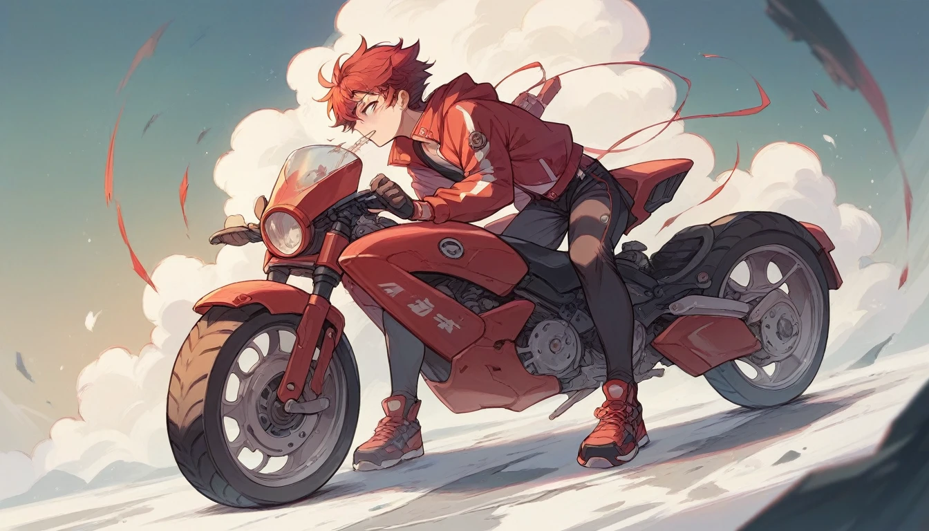 Future Bike Red Streamlined Kaneda's Bike