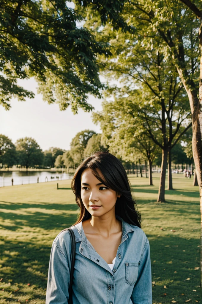 Woman in a park 