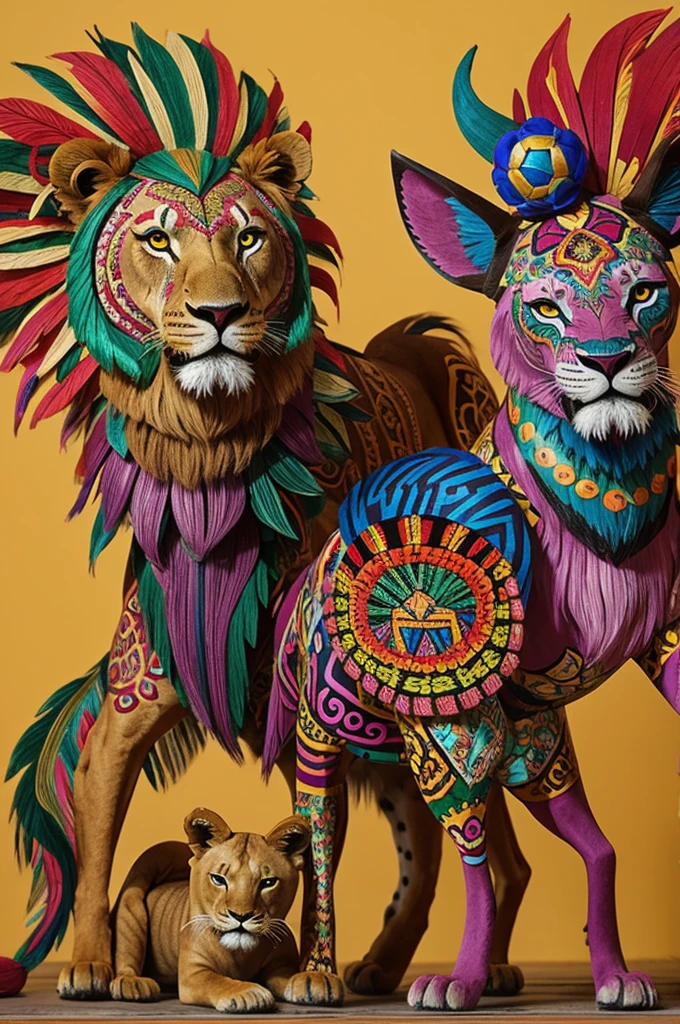 Alebrije of a lion, Dog