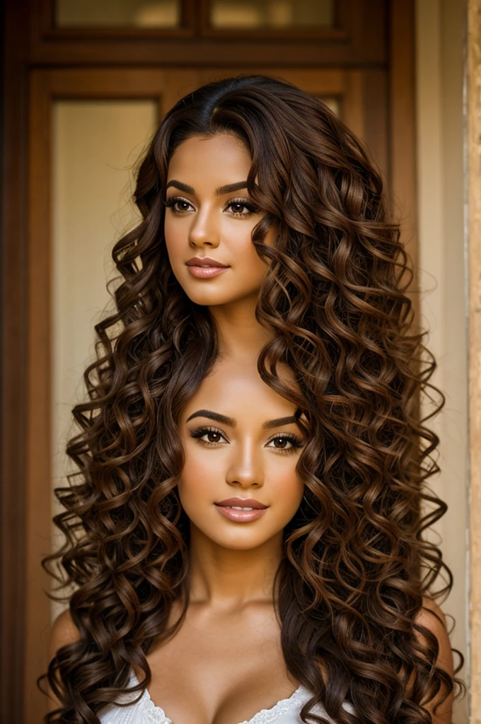 long curly hair latina character