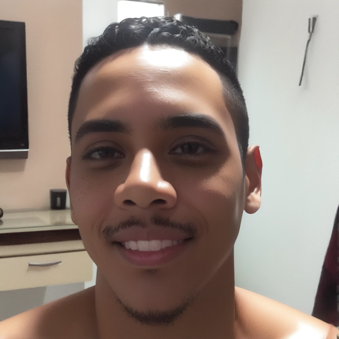 Create my face in 3d, in 4k quality, com o fundo branco 