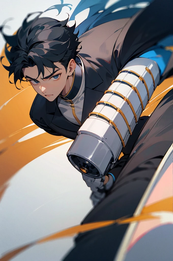 best quality，Black Hair，juvenile，17 years old，Handsome