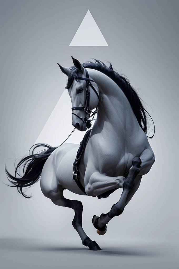 Logo of a geometric horse