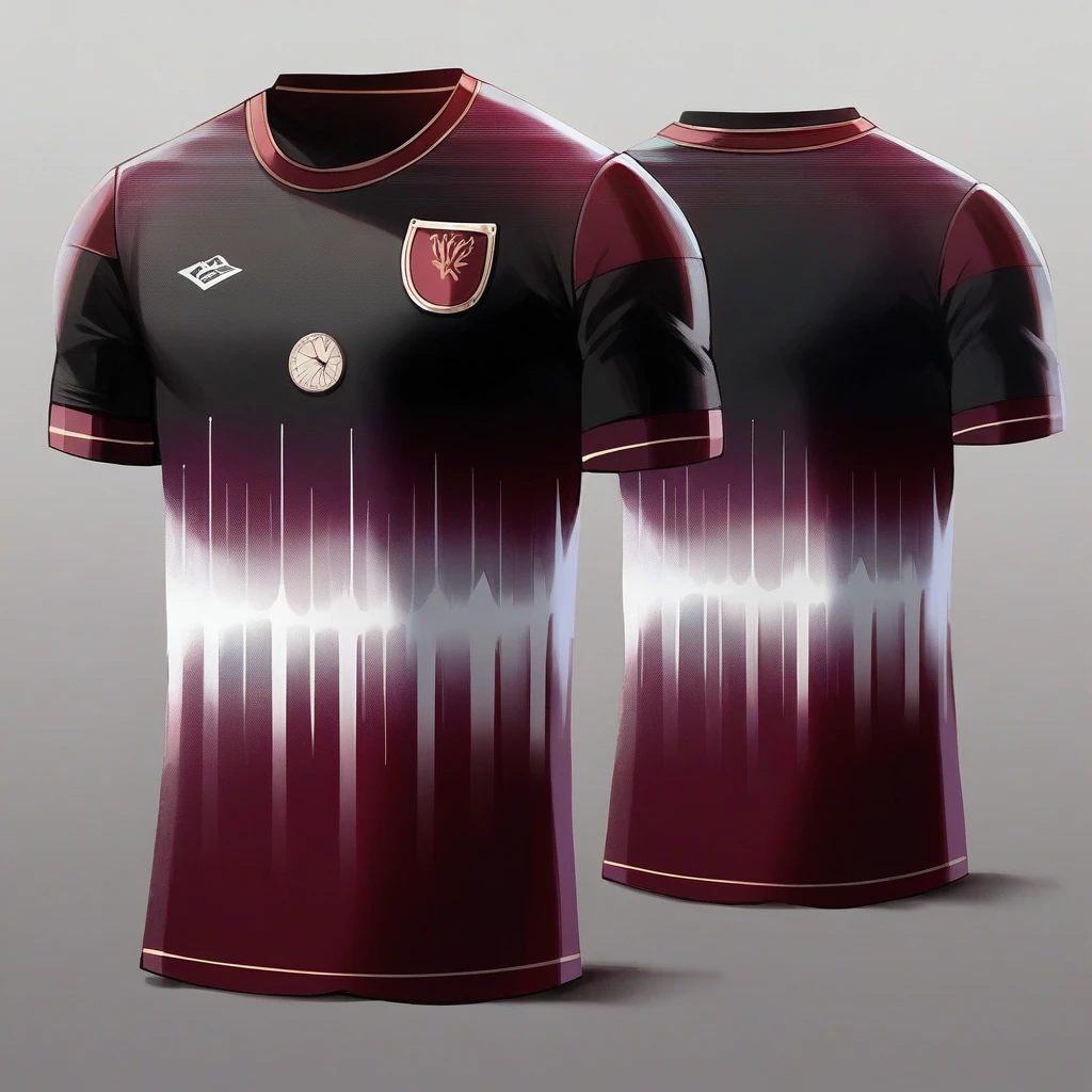 Leave the middle of the blouse with a wine gradient