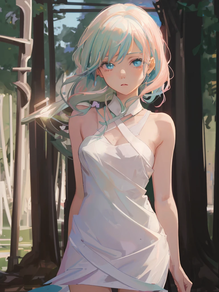 Pink hair maid