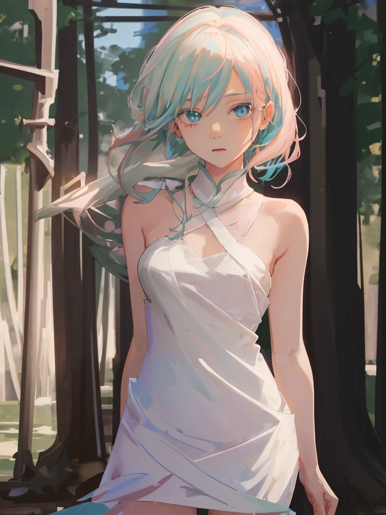 Pink hair maid