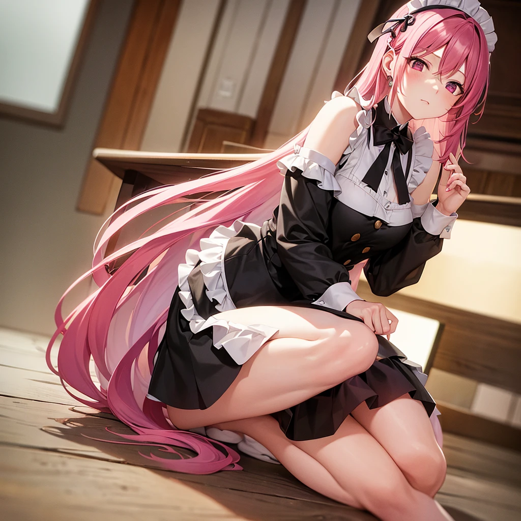 Pink hair maid
