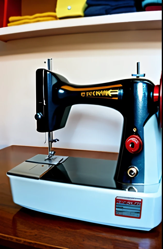 clothing sewing machine, close - up view