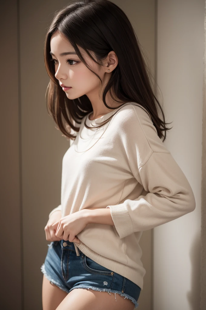 Beautiful woman in small clothes
