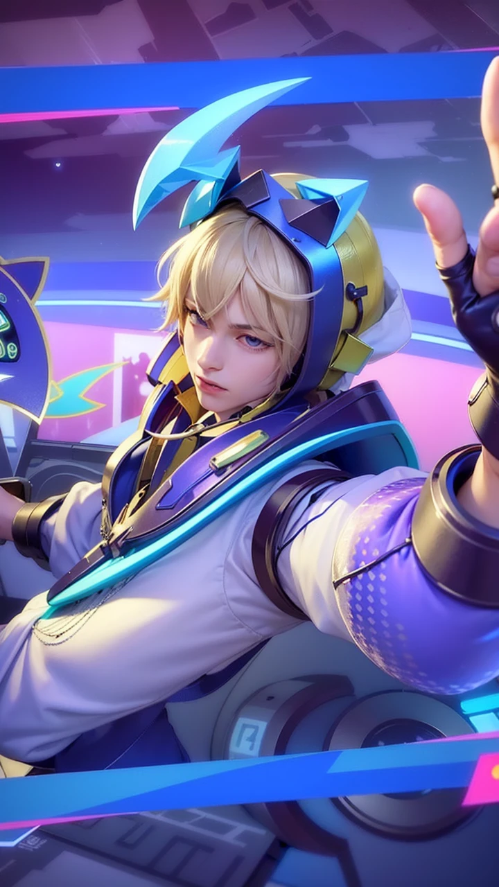 masculine male, masterpiece, ((perfect eyes)) best quality, (semirealism:1.9), beautiful lighting, (extremely detailed CG unity 4k fhd wallpaper), High Detail, Sharp focus, dramatic outdoors, 1 boy ,19 years old, white hair, light purpel eyes, smile.