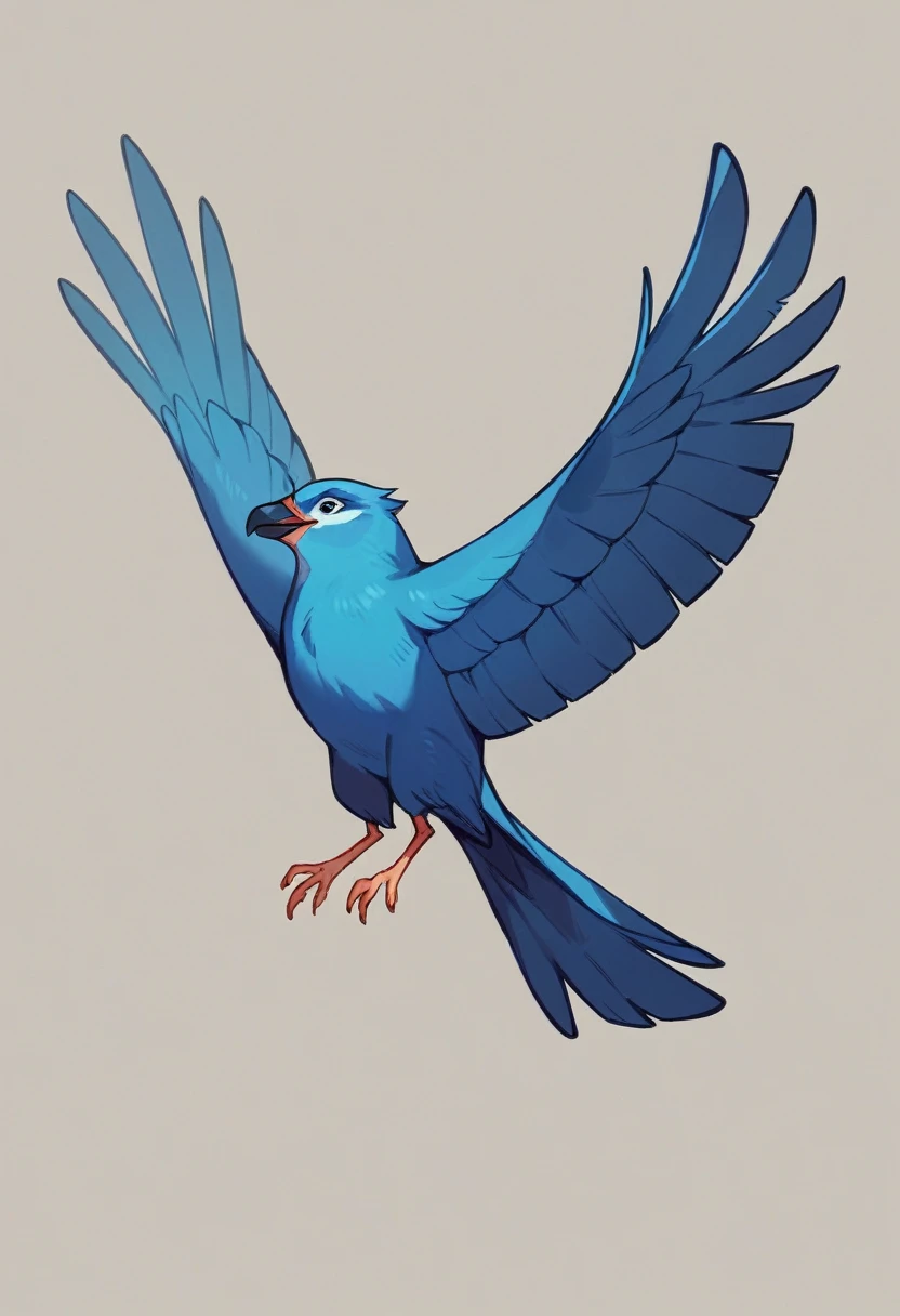 Bright blue bird