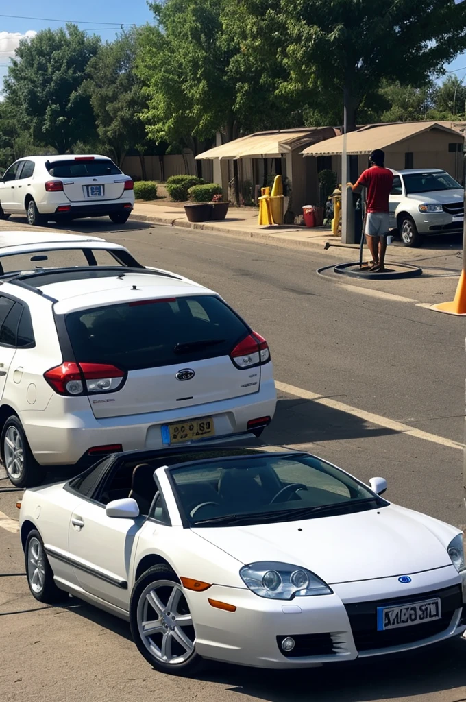 Car wash in they street 