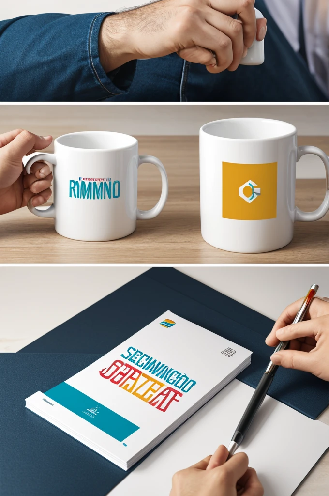 Logo for stationery and personalized mugs and t-shirts Creations Rommano