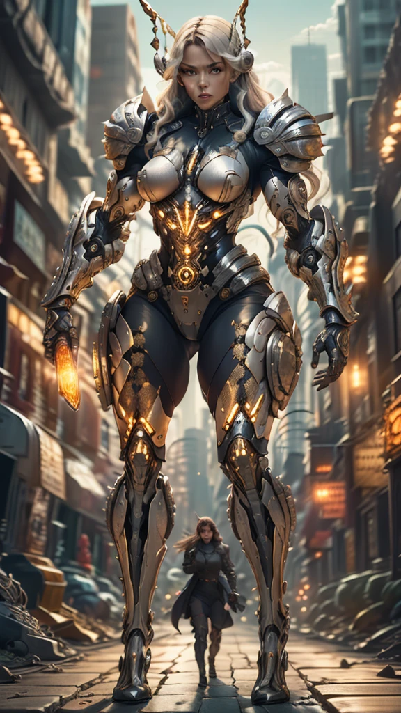 score_9, score_8_up, score_7_up, score_6_up, score_5_up, score_4_up, (1girl), solo, ((organic insect-like antennae)), medium breasts, athletic, view of full body, armor, bionic hands, beautiful, female, vector, cute, natural light, long blonde hair, muscular, (holding a revolver in each hand), dynamic action pose, dual pistols