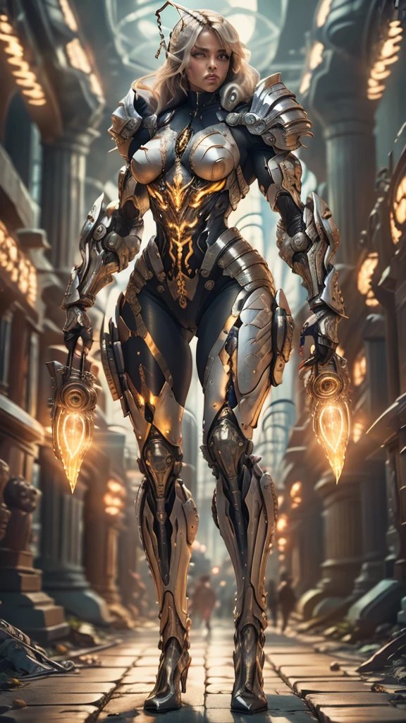 score_9, score_8_up, score_7_up, score_6_up, score_5_up, score_4_up, (1girl), solo, ((organic insect-like antennae)), medium breasts, athletic, view of full body, armor, bionic hands, beautiful, female, vector, cute, natural light, long blonde hair, muscular, (holding a revolver in each hand), dynamic action pose, dual pistols