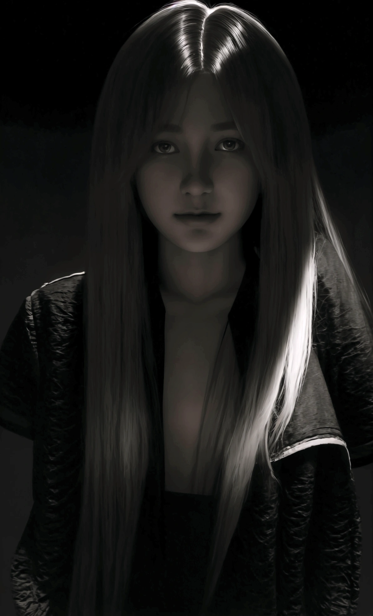(front focus),(in the dark:1.6),
Hyperrealist portrait of female by david hockney and alphonse mucha,fantasy art, photo realistic, dynamic lighting, artstation, poster, volumetric lighting, very detailed faces, 4 k, award winning,, 1girl, in the dark, deep shadow, low key,cowboy shot,(official clothing:1.4) ,long hair,white hair,