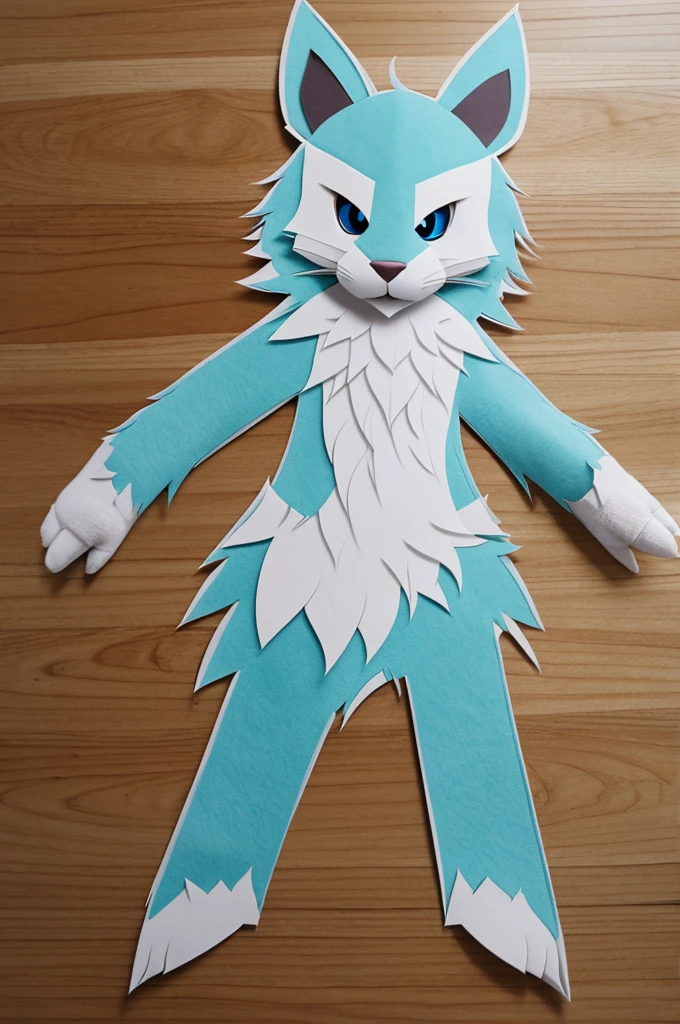 Cutting template, Fursuit Fennek kanzerkörper. 