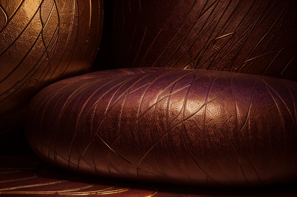 Abstract, sensual, aesthetic, no humans, warm colors, deep reds, purples, golds, flowing lines, intimate, luxury, subtle textures, elegant patterns, biege pallette