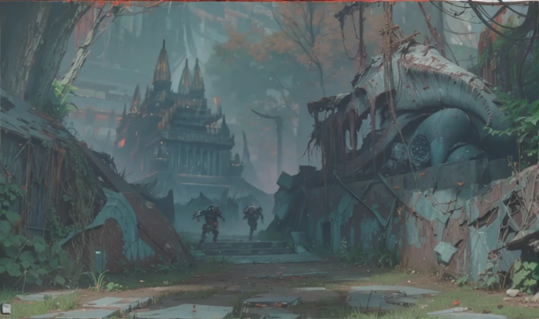 Full of decay and flesh,Dark Temple(unmanned)Matte,Ink
