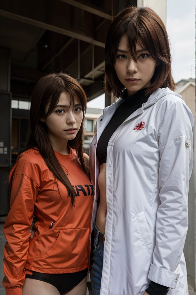 Draw asuka langley from Evangelion and mikasa Ackerman from attack on titan season 2