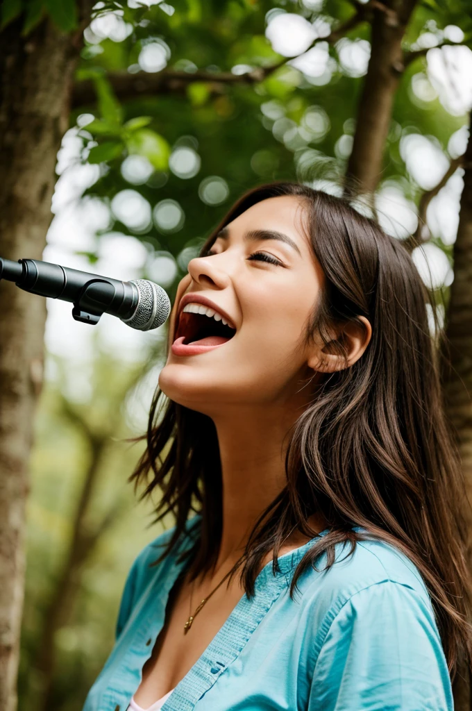Singing song by naturally 