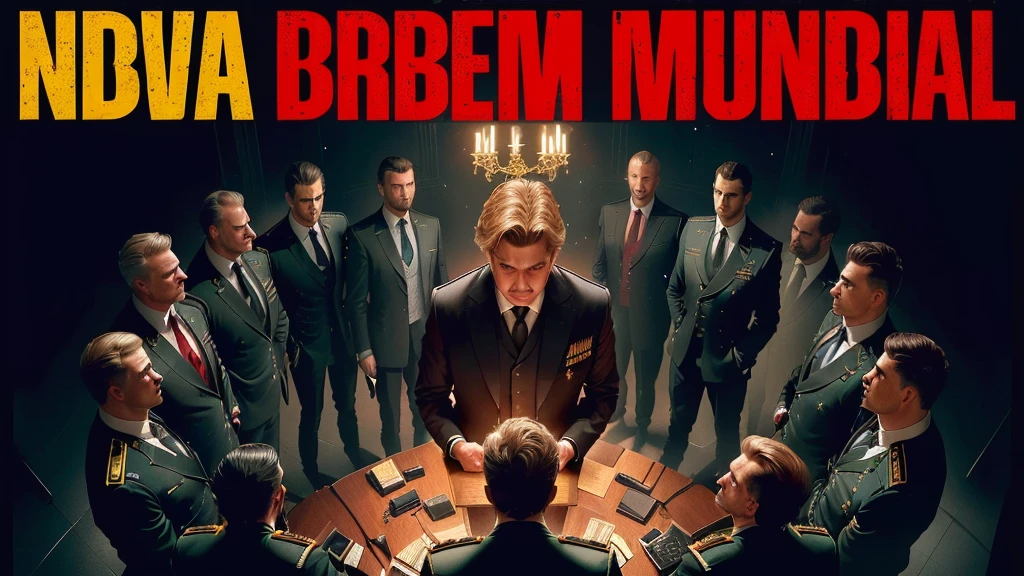 a close-up of a person in a suit surrounded by men, lieutenant Zoran Mušič, by Luis Miranda, Bad omen, the secret of the enlightened cabal, por Armin Hansen, by Mór Adler, by Micha Klein, por Jesper Knudsen, youtube thumbnail, secret propaganda, Direction: Zoltán Nuridsány